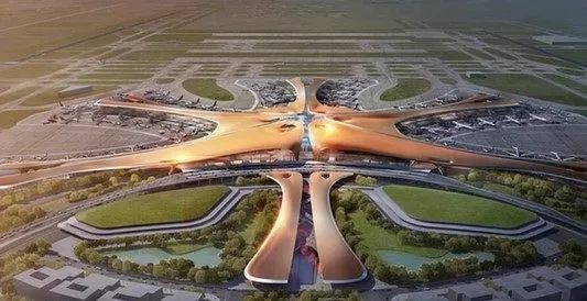 北京新國際機(jī)場的工地降塵